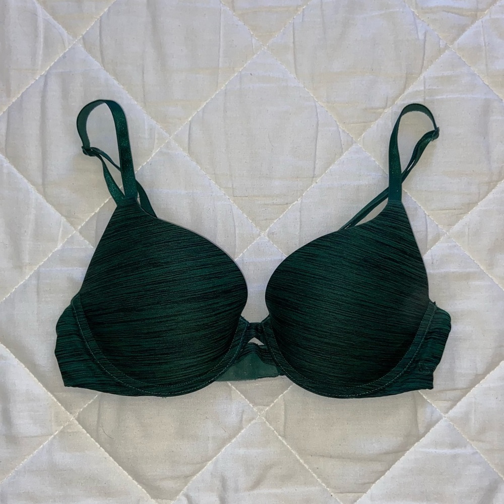 Victorias Secret Perfect Shape bra. Dark Green.